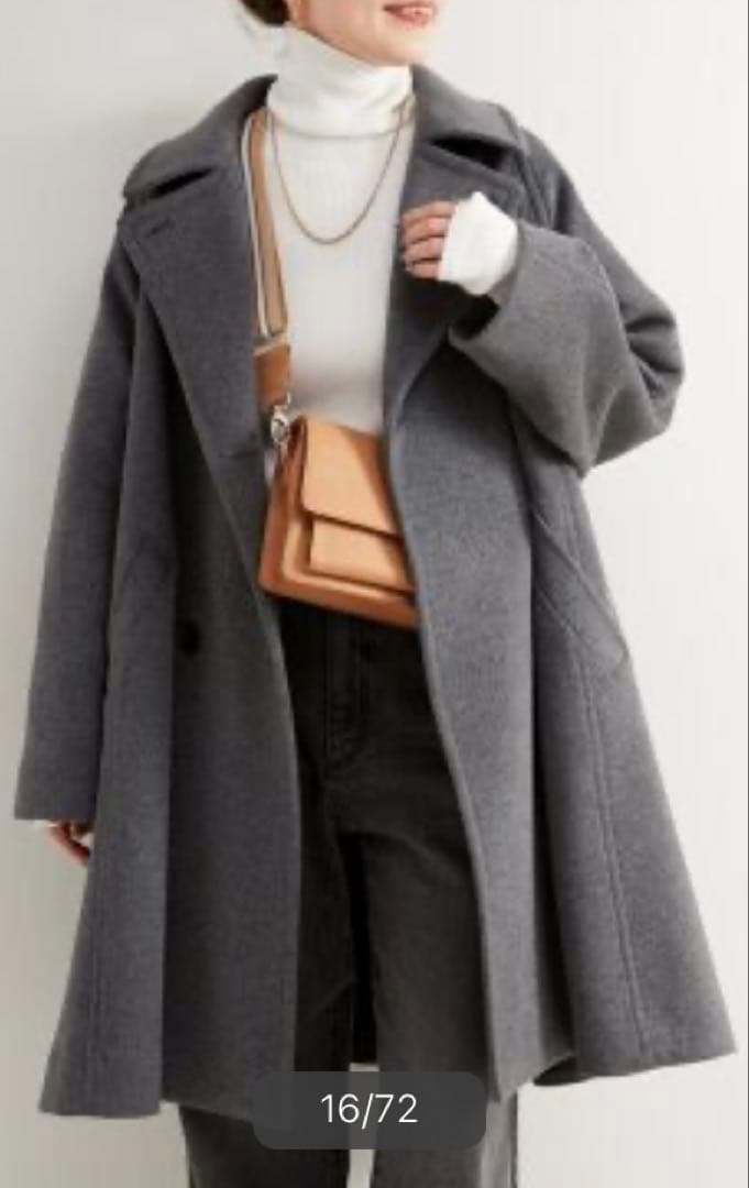 SIMPLICITE Wビーバーテントライントレンチコート