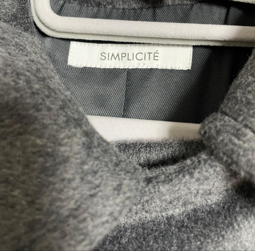 SIMPLICITE Wビーバーテントライントレンチコート