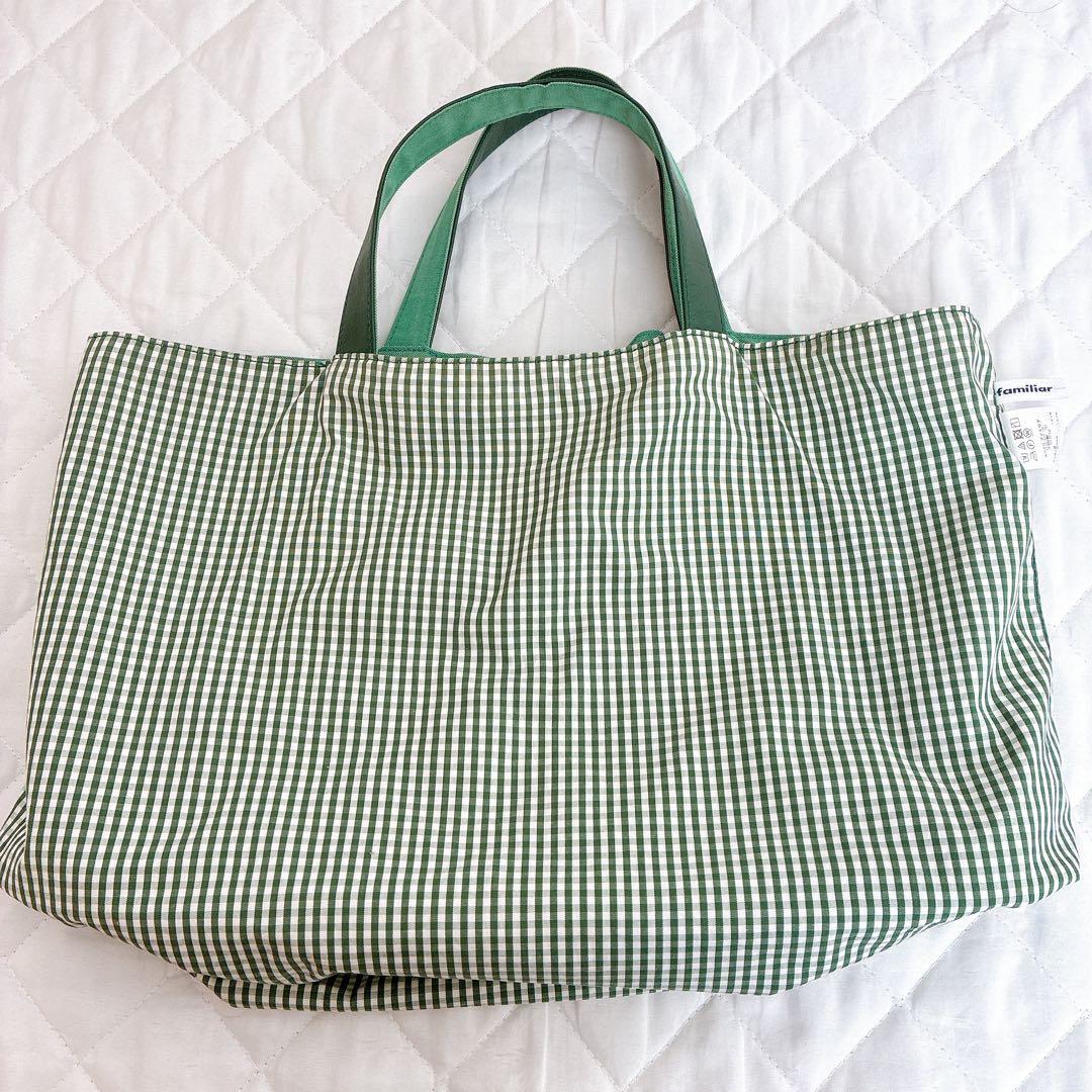 【限定品】 レア✨ familiar ファミリア レッスンバッグ トート マチ付