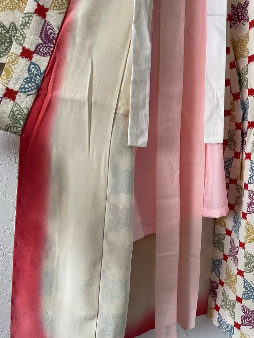 七五三　7歳〜8歳　お着物セット　作り帯コーデ　卒業式の袴コーデにも◎