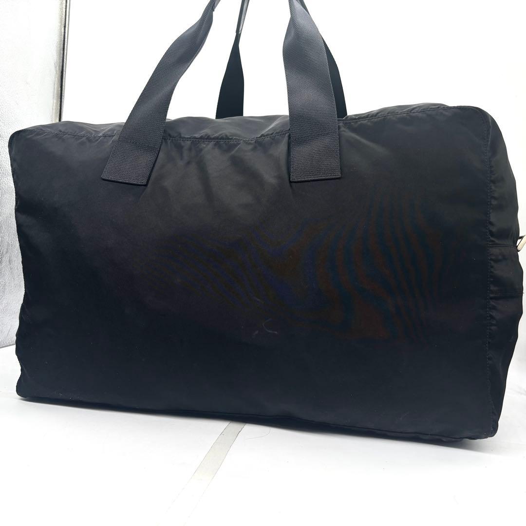 【美品】PRADA ブラック ボストンバッグ ナイロン ボストンバッグ