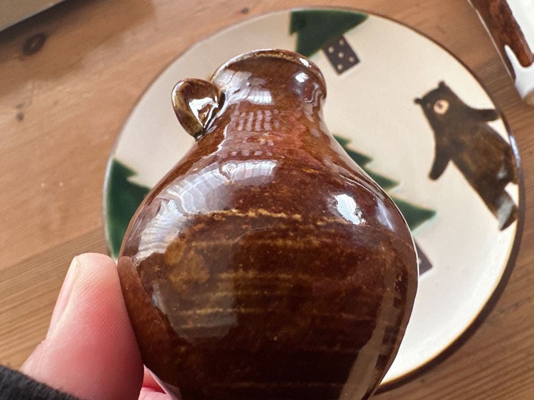 ヤッチとムーン★クリスマス大皿・つぼっくま・タンブラーの3点セット　やちむん