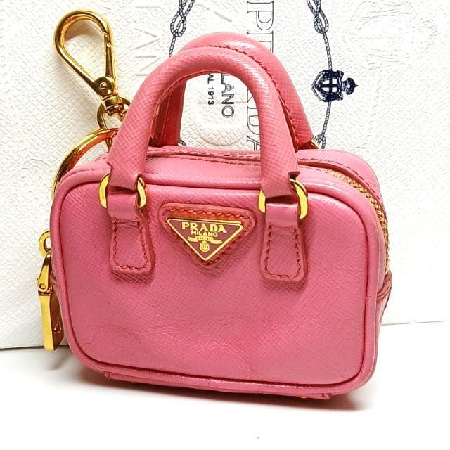 プラダ キーホルダー キーリング バッグ型 ケース 小物入れ ミニボストン