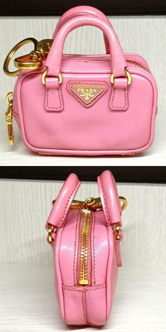 プラダ キーホルダー キーリング バッグ型 ケース 小物入れ ミニボストン