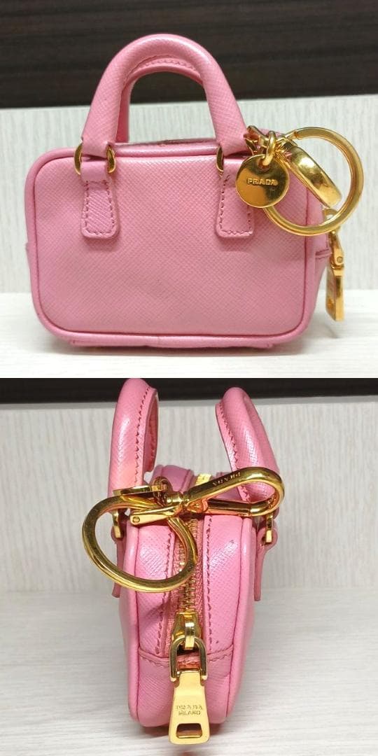 プラダ キーホルダー キーリング バッグ型 ケース 小物入れ ミニボストン