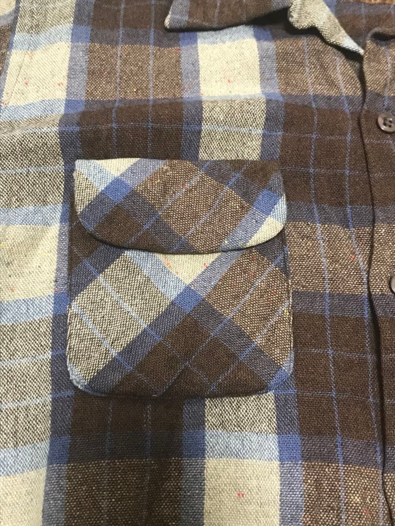 50s タウンクラフト ウール シャツ ボード レーヨン ギャバジン ネル