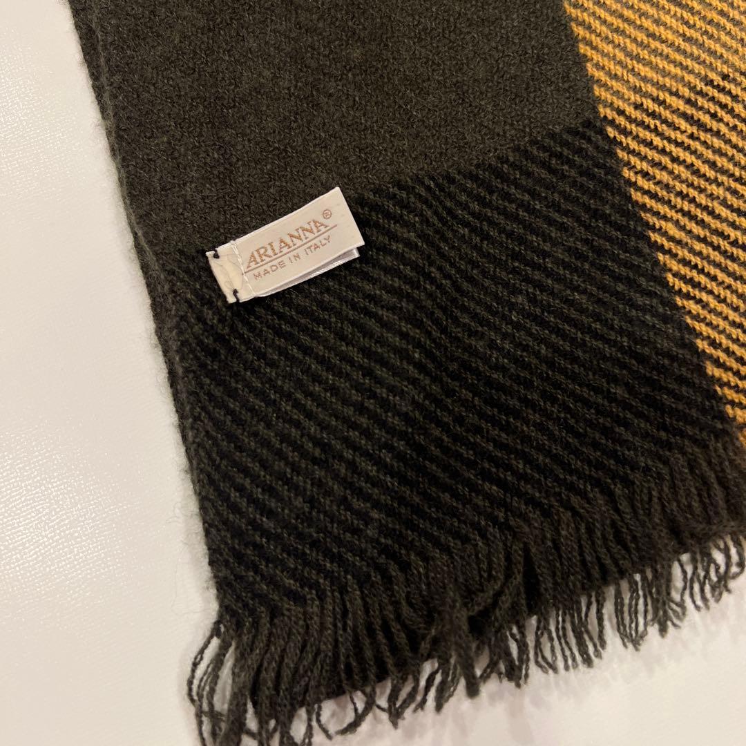 【近日削除】ARIANNA（アリアンナ）　イタリア製　カシミア大判マフラー