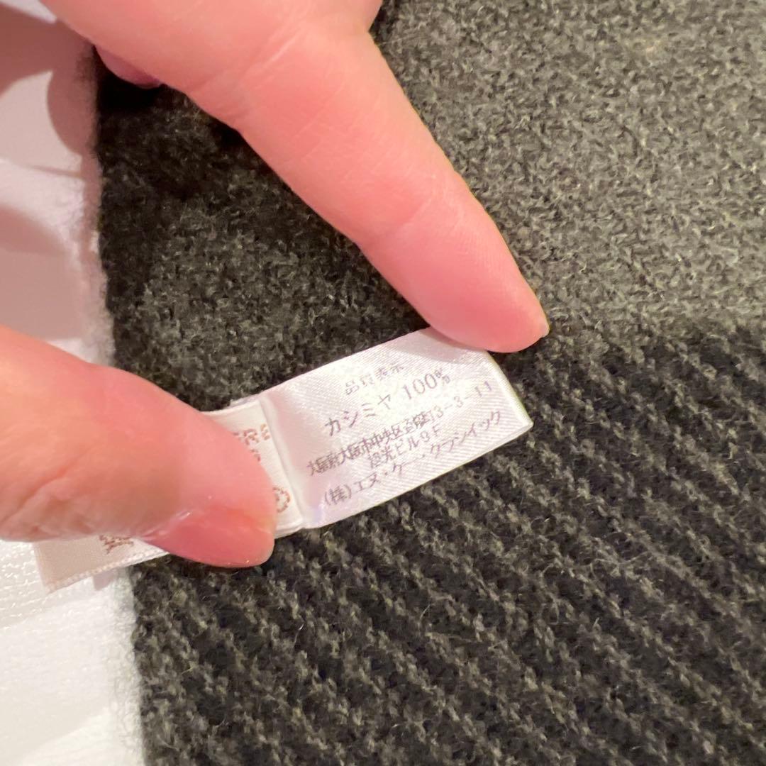 【近日削除】ARIANNA（アリアンナ）　イタリア製　カシミア大判マフラー