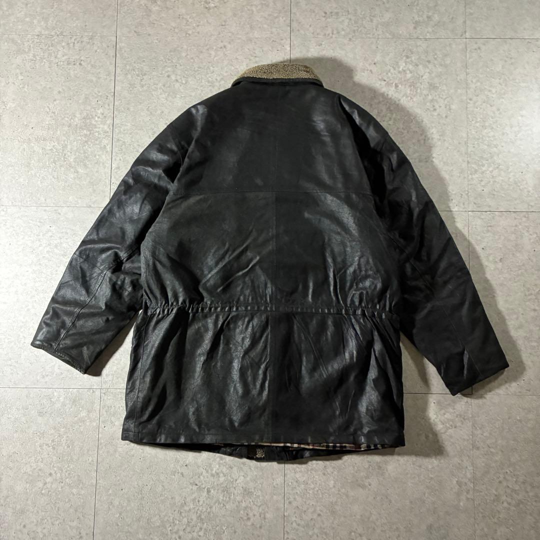 rjonjionさま専用　極美品80s90s Burberrysゴートレザー