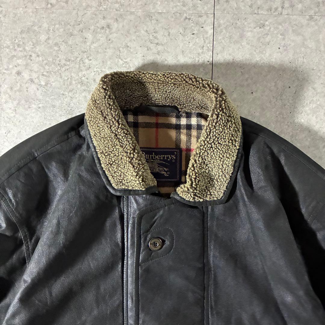 rjonjionさま専用　極美品80s90s Burberrysゴートレザー