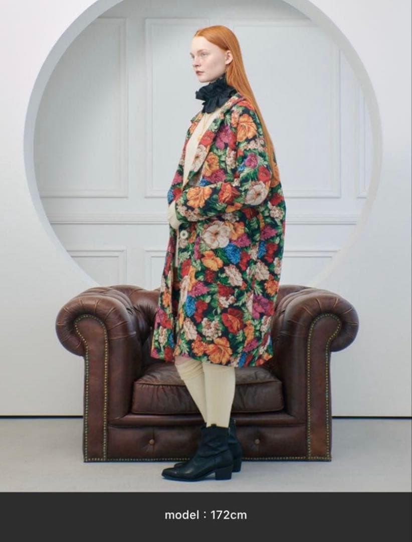 manana suerte ゴブランチェスターコート　花柄　限定モデル