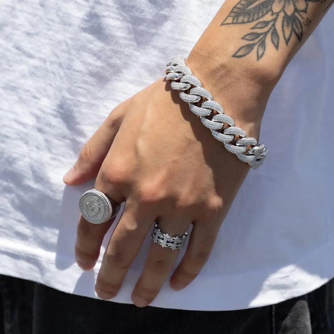 b*a様 AVALANCHE シルバーマイアミブレスレット