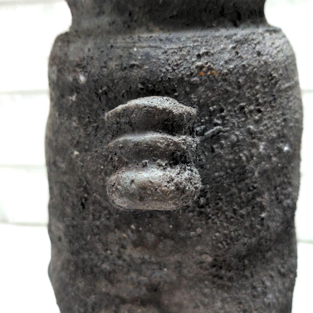 花瓶　備前焼き　サインあり　　花入れ　花器