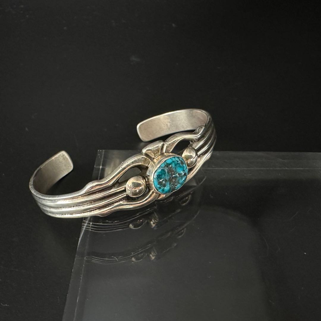 専用Navajo Wilson Begay キングマン ターコイズ バングル