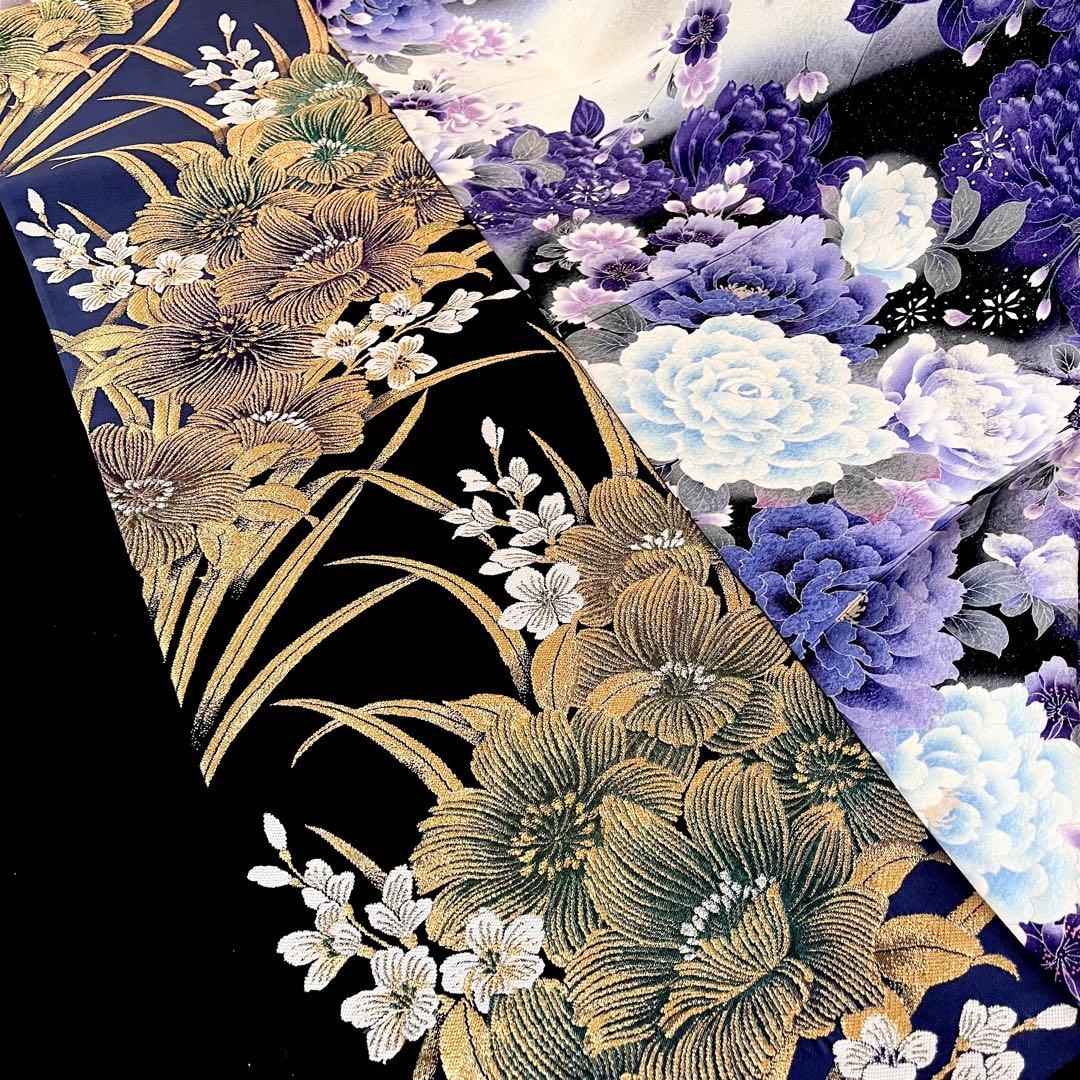 ◾️振袖フルセット■大輪牡丹桜◾️銀通し■成人式振り袖■振袖一式