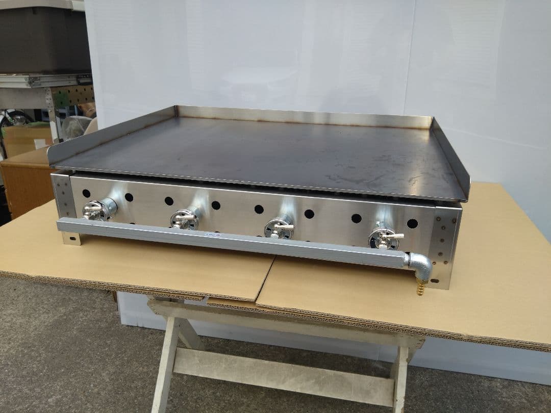 持手付 新品 ６ミリ鉄板 プロパン ガス グリドル 鉄板焼き器 お好み焼きそば