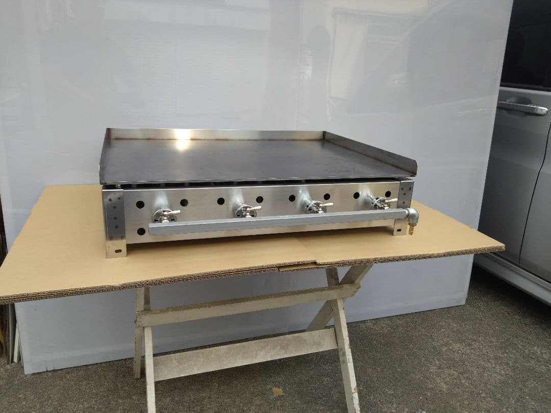 持手付 新品 ６ミリ鉄板 プロパン ガス グリドル 鉄板焼き器 お好み焼きそば