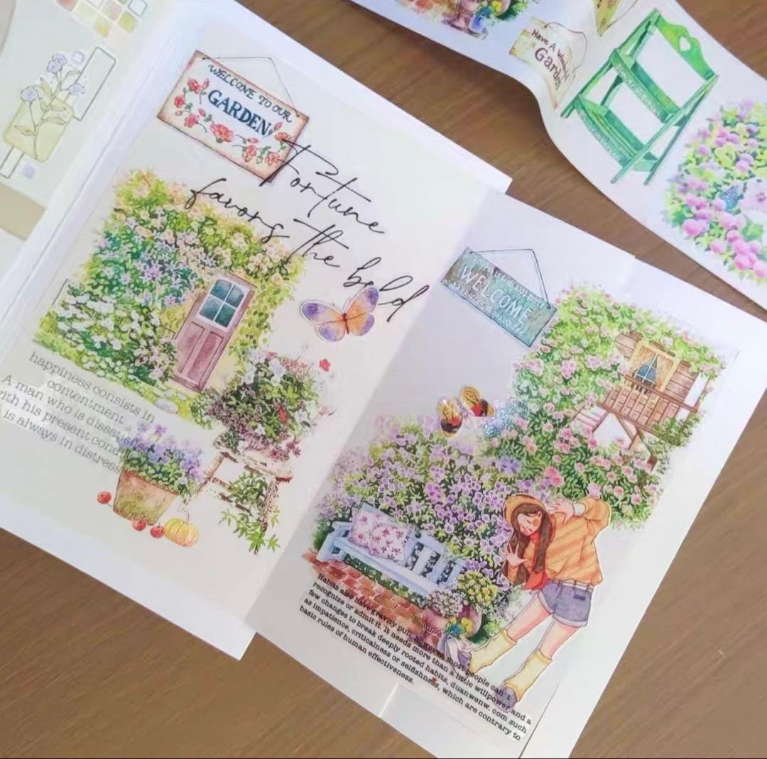 ⭐️SALE⭐️醒醒文创《杂货花园》海外マスキングテープ　マステ 【2437】