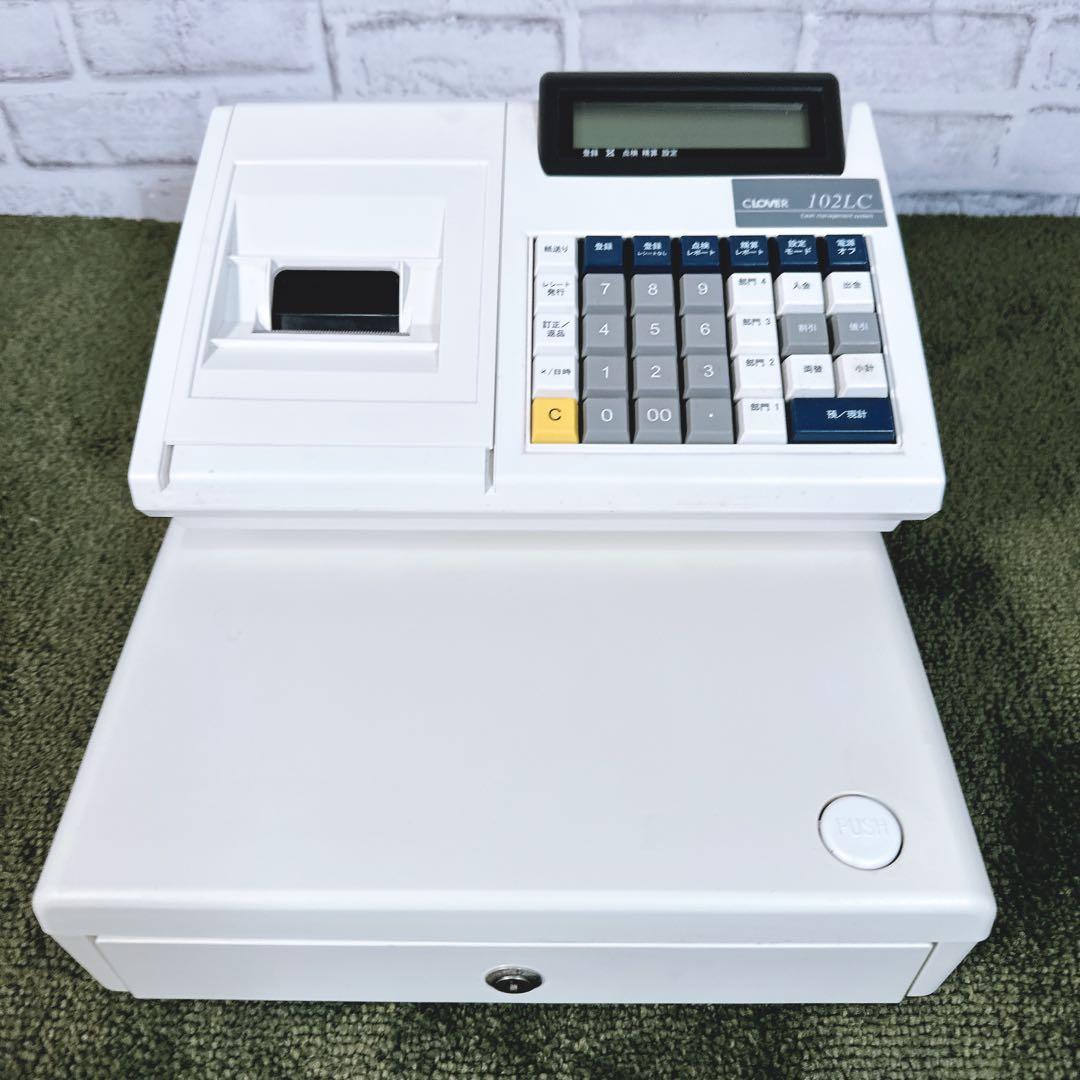 CLOVER クローバー 102LC 電子レジスター 電池使用 店舗・イベント