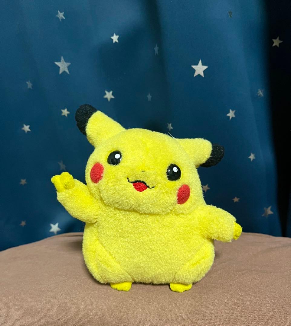 激レア TOMY 初期ピカチュウ ピース ぬいぐるみ レトロ