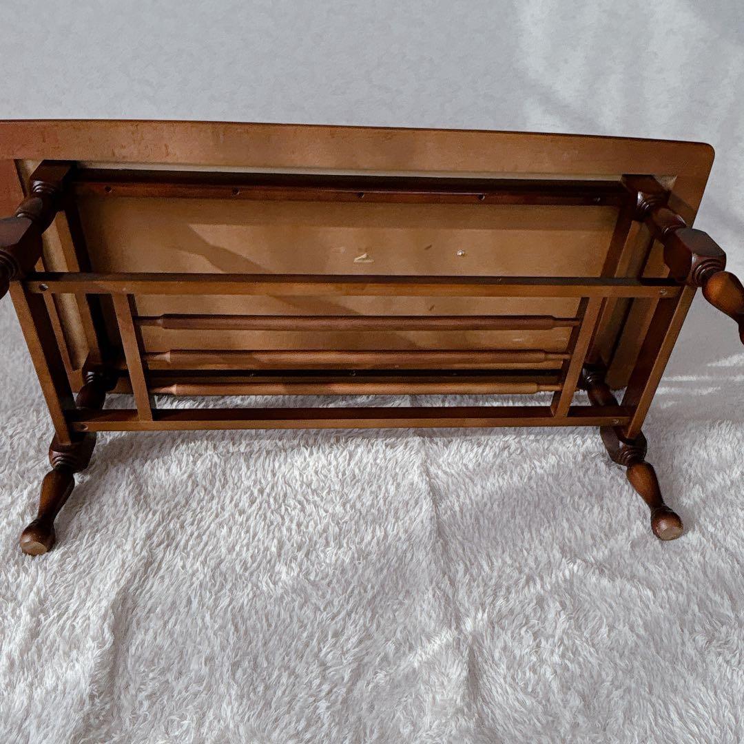 美品】オールド カリモク 大理石 柄コーヒーテーブル