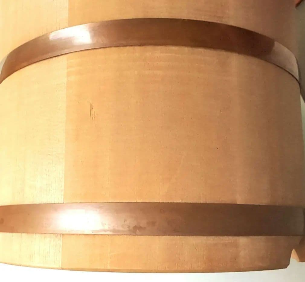 深川・川又　江戸おひつ　八寸約7合　5から6人用　木製 　白ごはんがよりおいしい