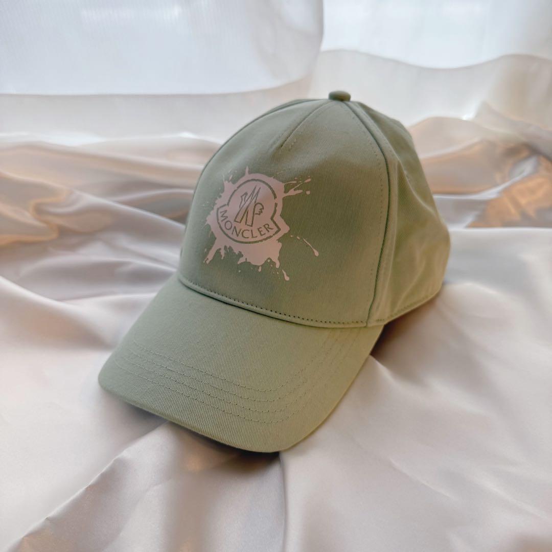 【MONCLER 】キャップ ライトグリーン【未使用】