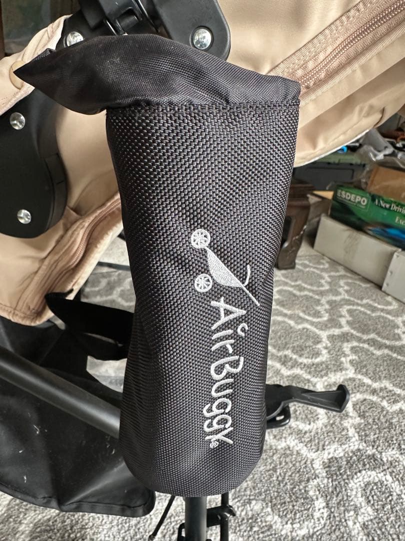 Air Buggy ベビーカー 空気入れ、ドリンクホルダー、新品タイヤ付き！！