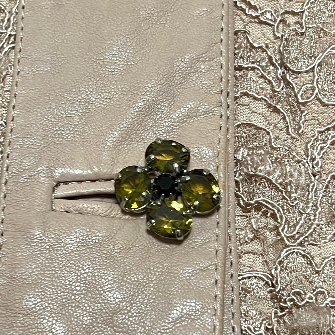 【希少】ドルチェアンドガッバーナ　ラムレザーレース切替ジャケット　ピンクベージュ