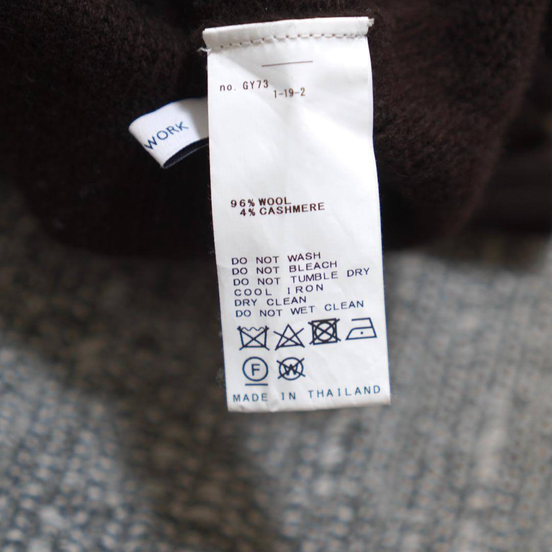 FRAMeWORK AQUAタートルプルオーバー ブラウン フレームワーク