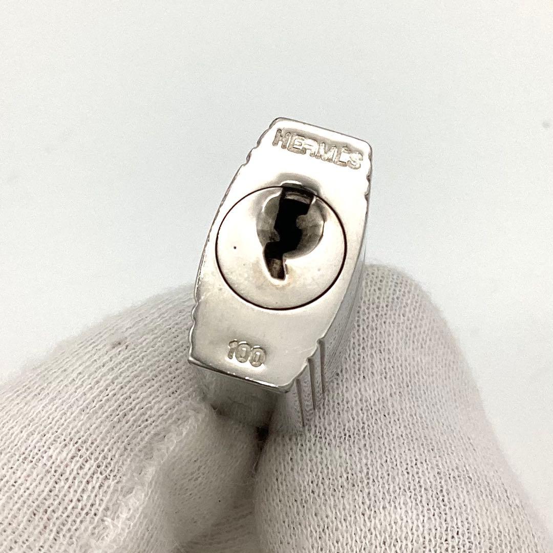 ⭐️極美品⭐️エルメス　カデナ　パドロック　鍵　no.100 シルバー　男女共用