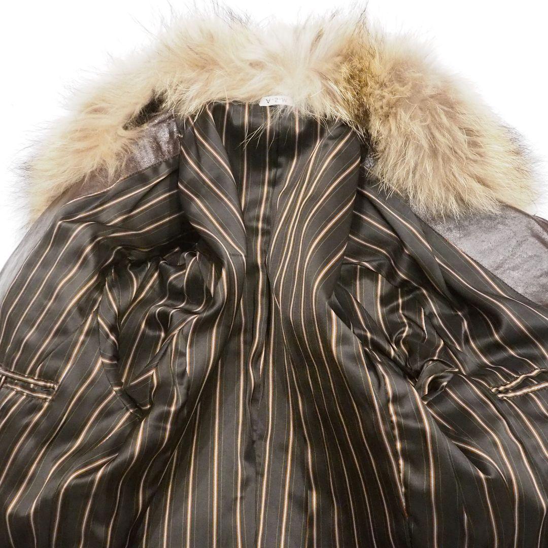 A.S.M シングルライダースジャケット 2way ファー付き 本革 48