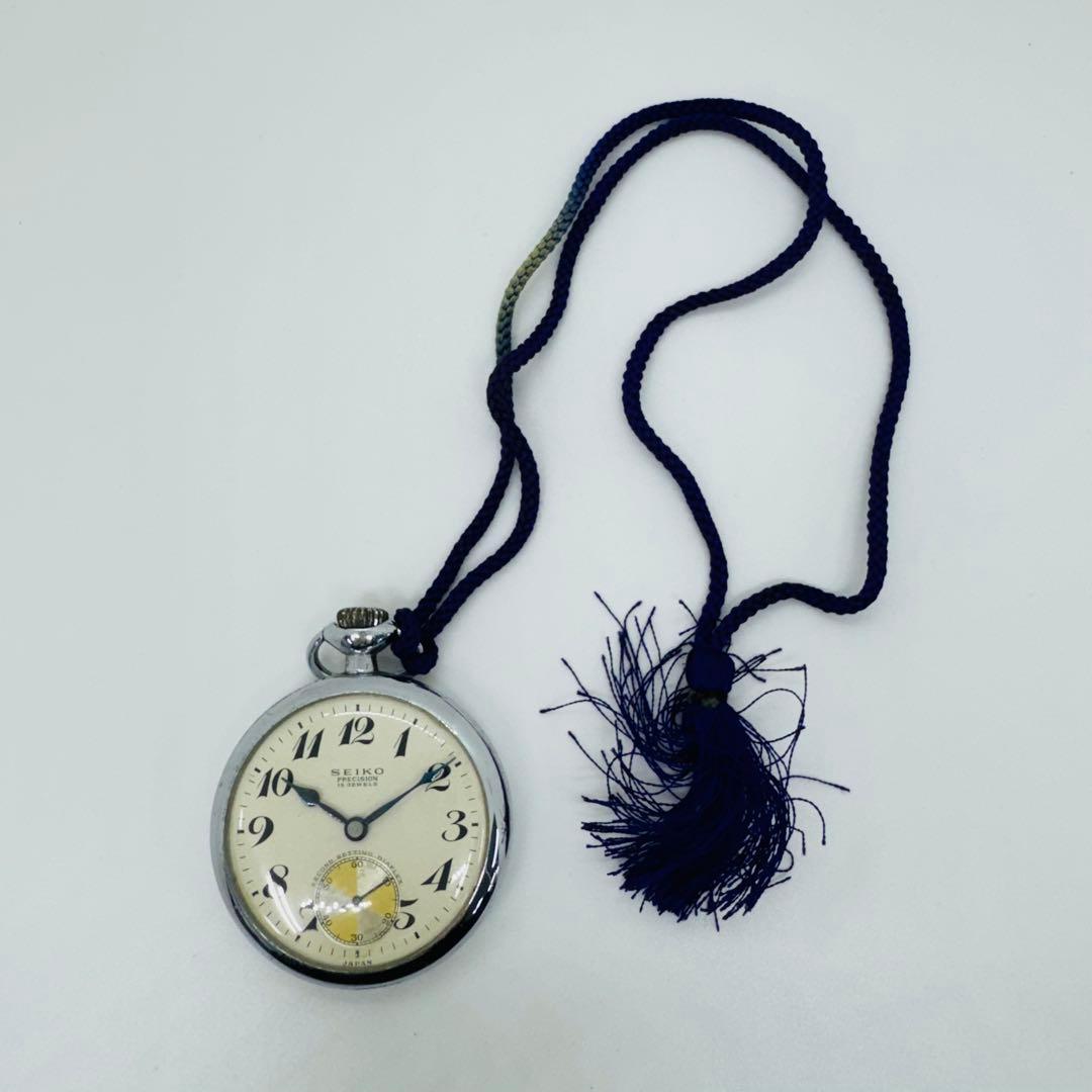 ✨SEIKO✨セイコー✨日本電信電話公社✨シルバー✨15JEWELS✨懐中時計✨