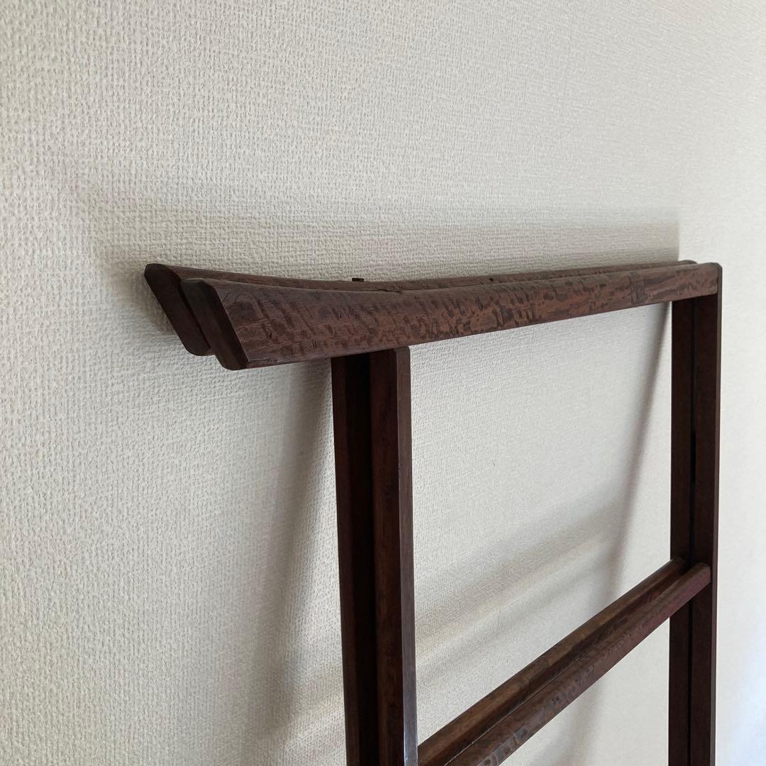 ⭐️最終値下げ　衣紋掛け 着物掛け　木製 衣桁　洋服掛け　折り畳み式　昭和レトロ