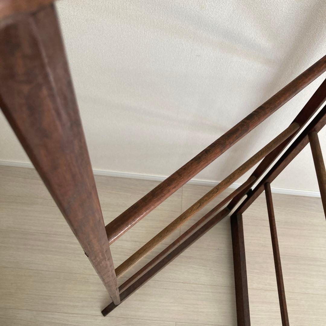 ⭐️最終値下げ　衣紋掛け 着物掛け　木製 衣桁　洋服掛け　折り畳み式　昭和レトロ