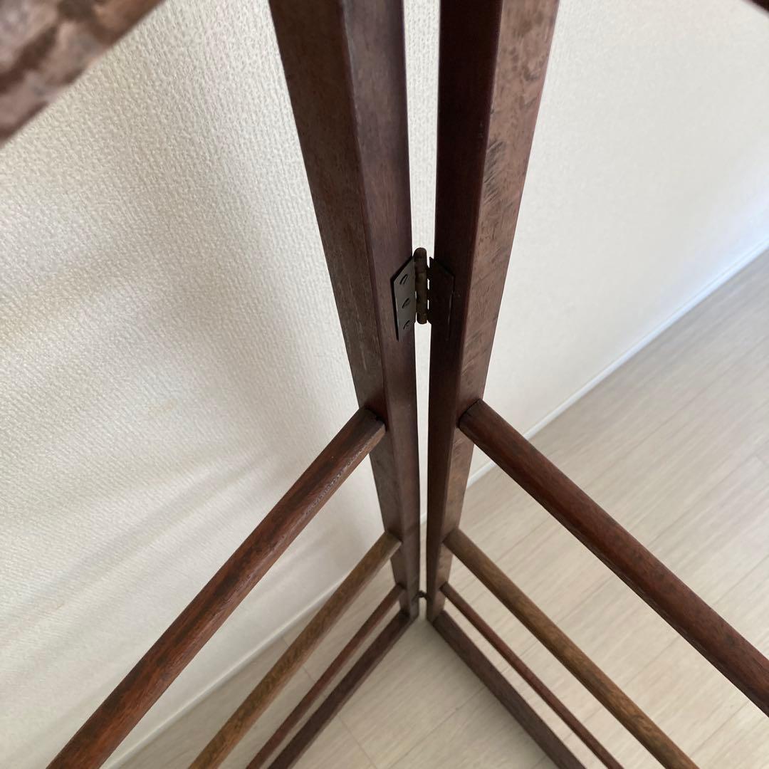 ⭐️最終値下げ　衣紋掛け 着物掛け　木製 衣桁　洋服掛け　折り畳み式　昭和レトロ