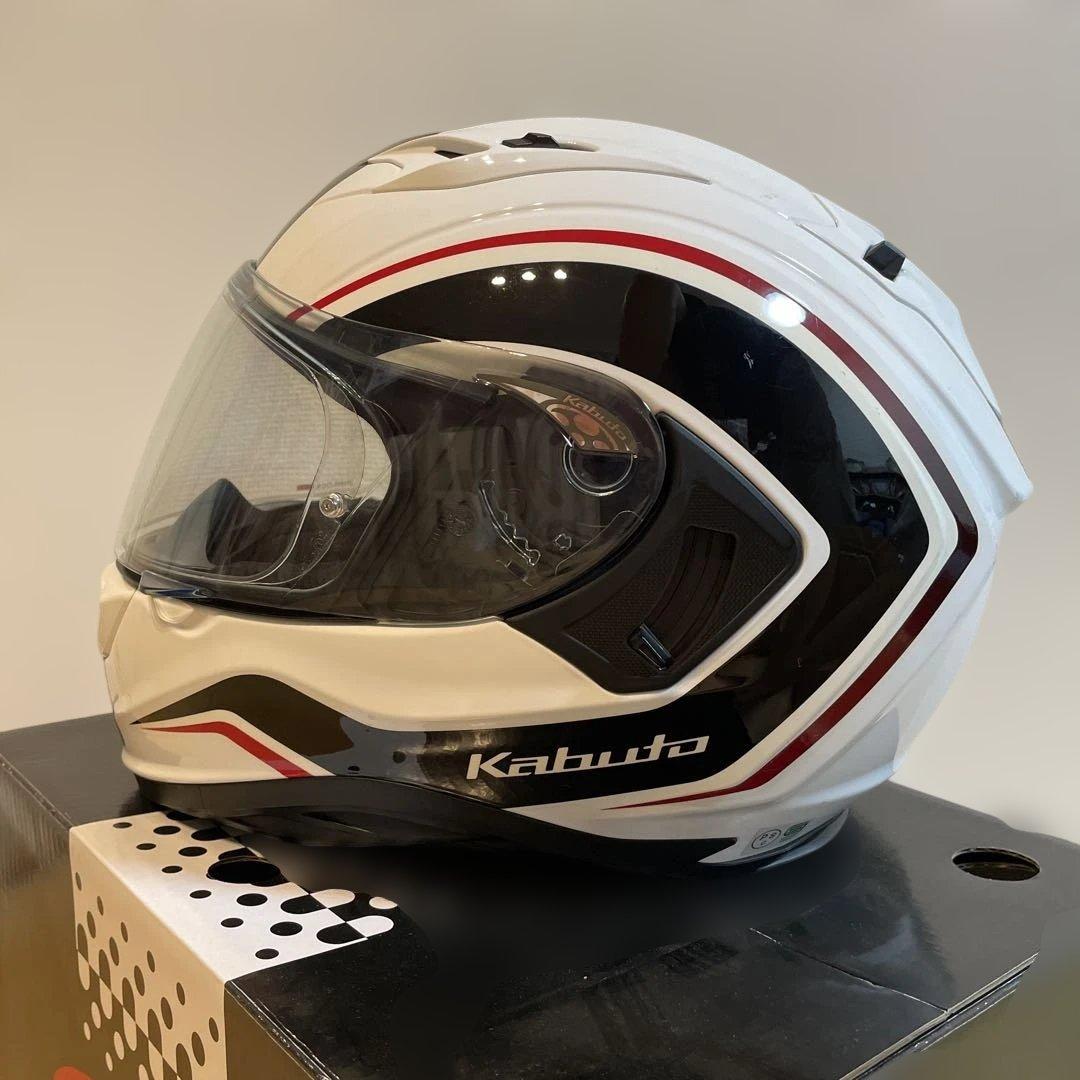 OGKカブト KAMUI-3 (カムイ3 ナック) ホワイト/ブラック Sサイズ