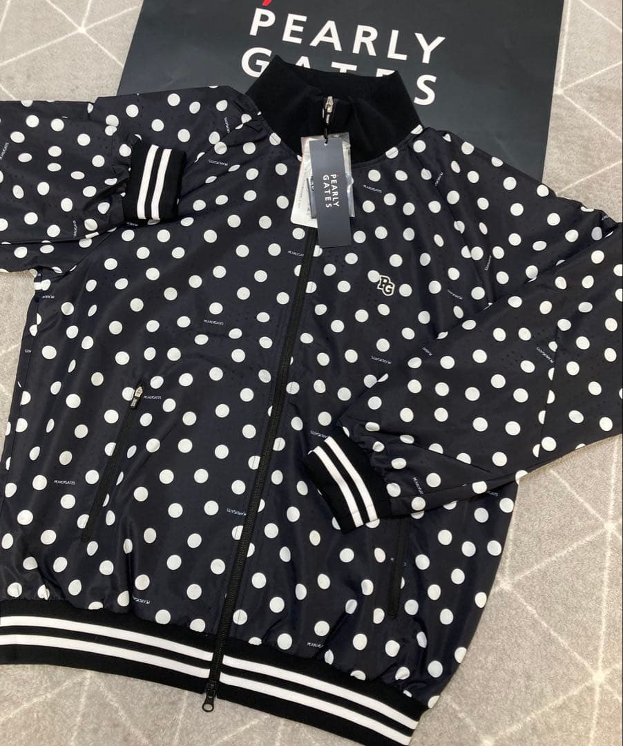 新品 パーリーゲイツ タフレックス×サーモトロン ブルゾン(5)サイズL/紺