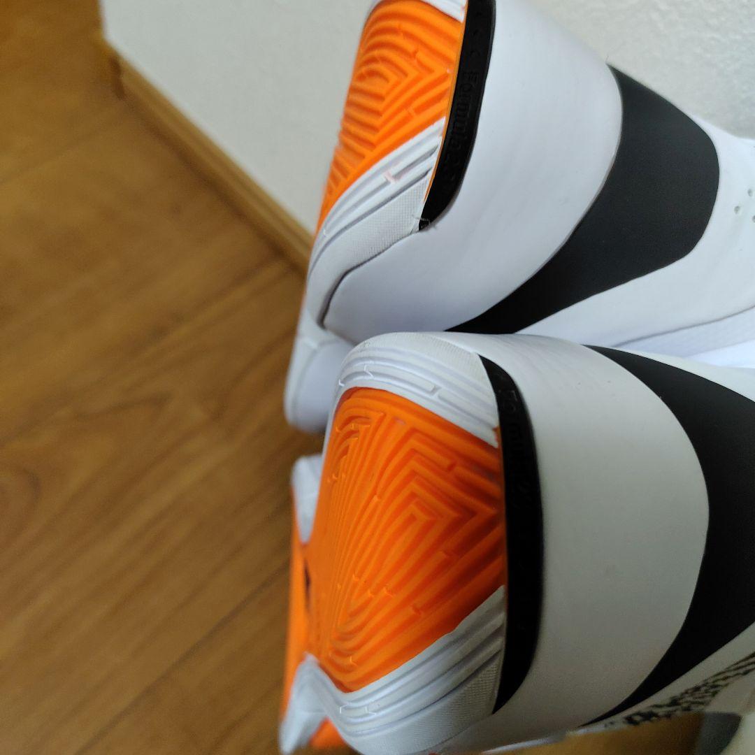 Jordan 1 バスケットボールシューズ ホワイト/オレンジ/ブラック