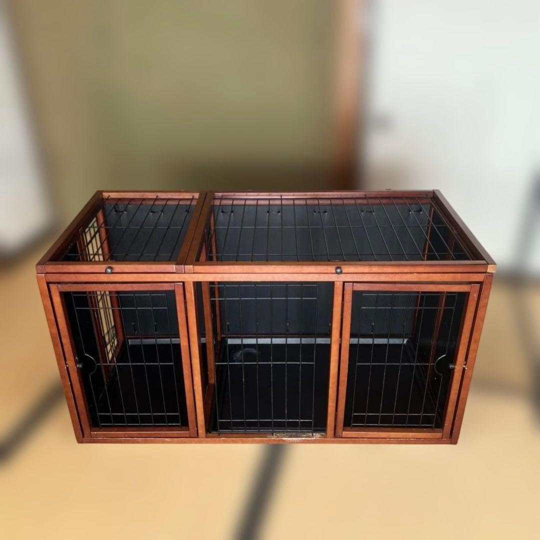 折り畳み木製犬用ケージ 12年程前6万で購入 静岡市取りに来てくれる方限定です