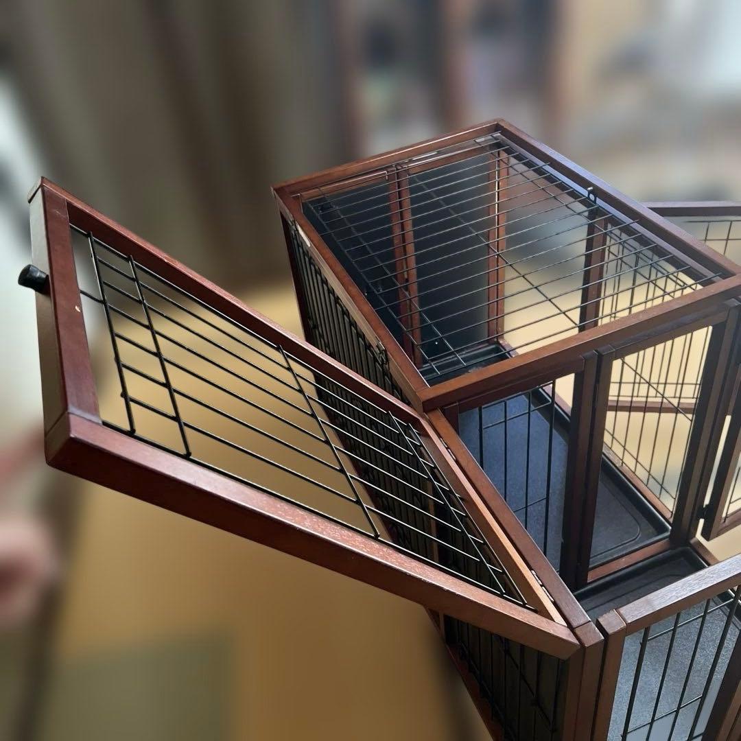 折り畳み木製犬用ケージ 12年程前6万で購入 静岡市取りに来てくれる方限定です
