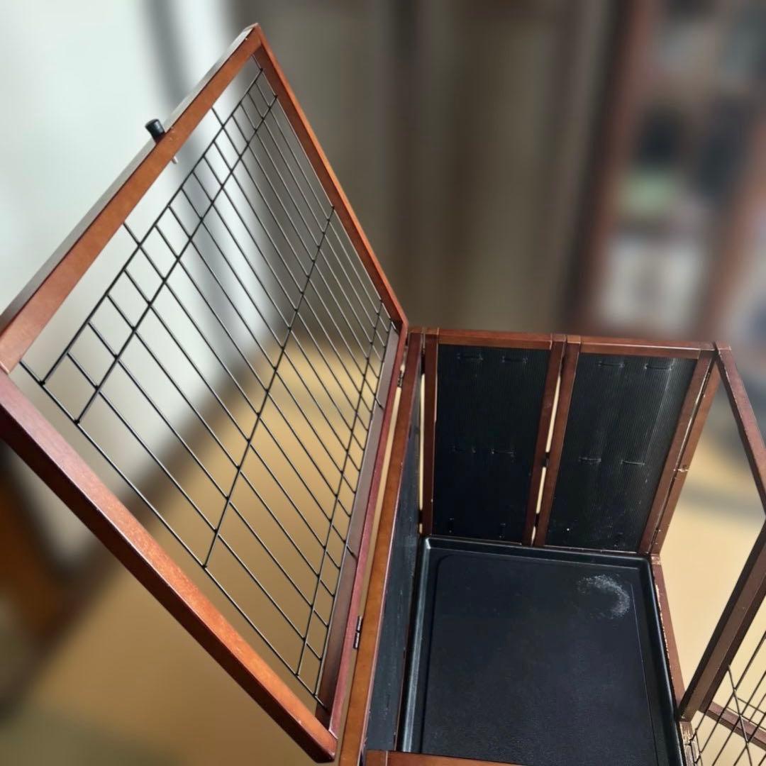 折り畳み木製犬用ケージ 12年程前6万で購入 静岡市取りに来てくれる方限定です