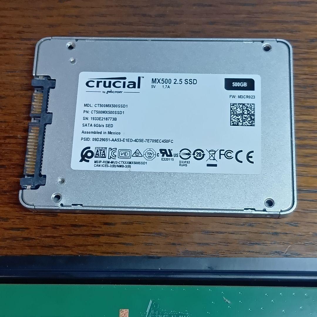 Crucial DDR4-3200 8GB×2枚=16GB 500GB SSD
