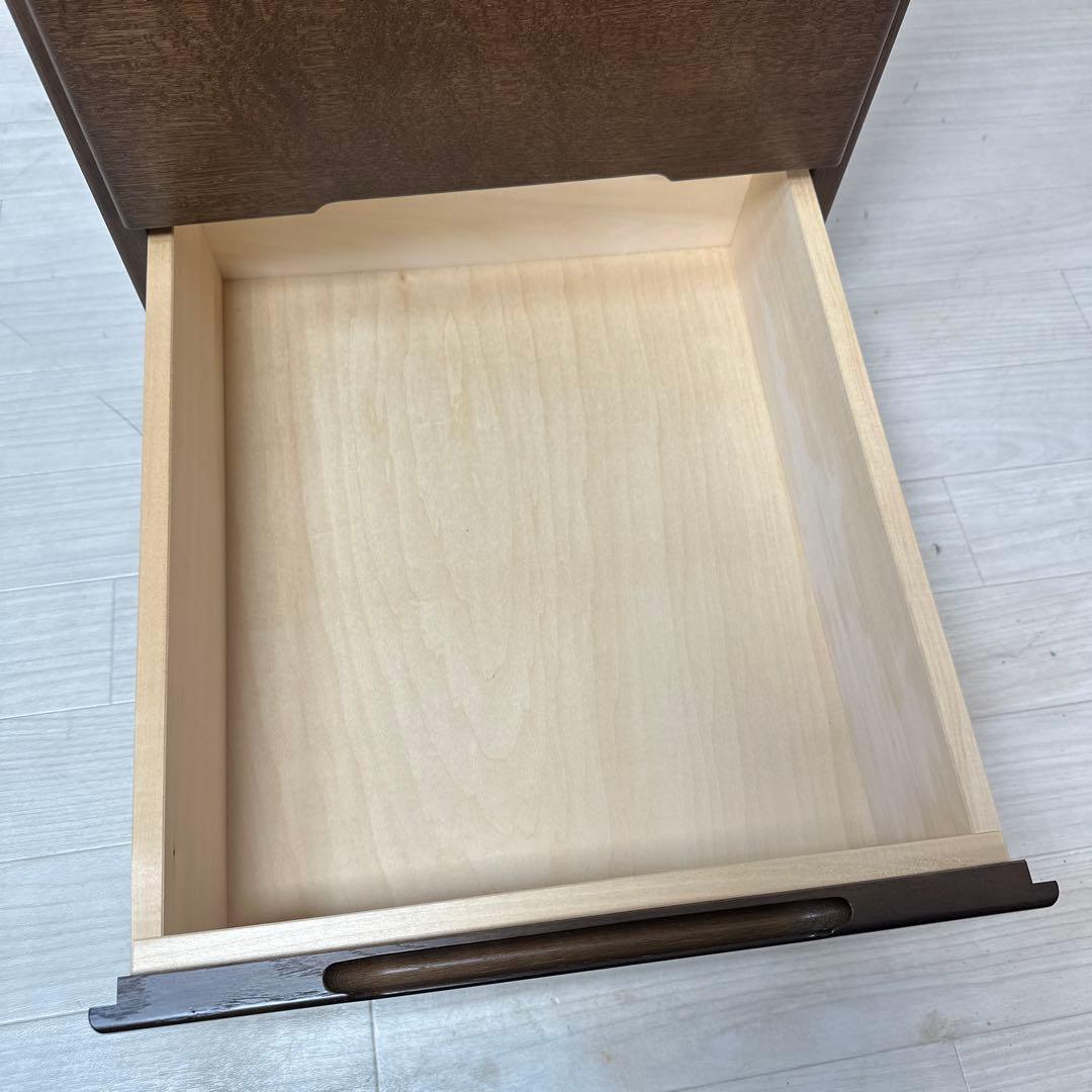 【展示品】カリモク 5段チェスト 脇机 袖机 デスクワゴン オーク i1※