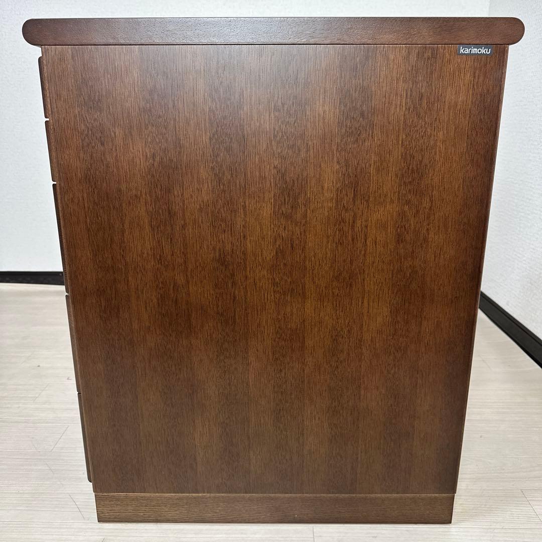 【展示品】カリモク 5段チェスト 脇机 袖机 デスクワゴン オーク i1※