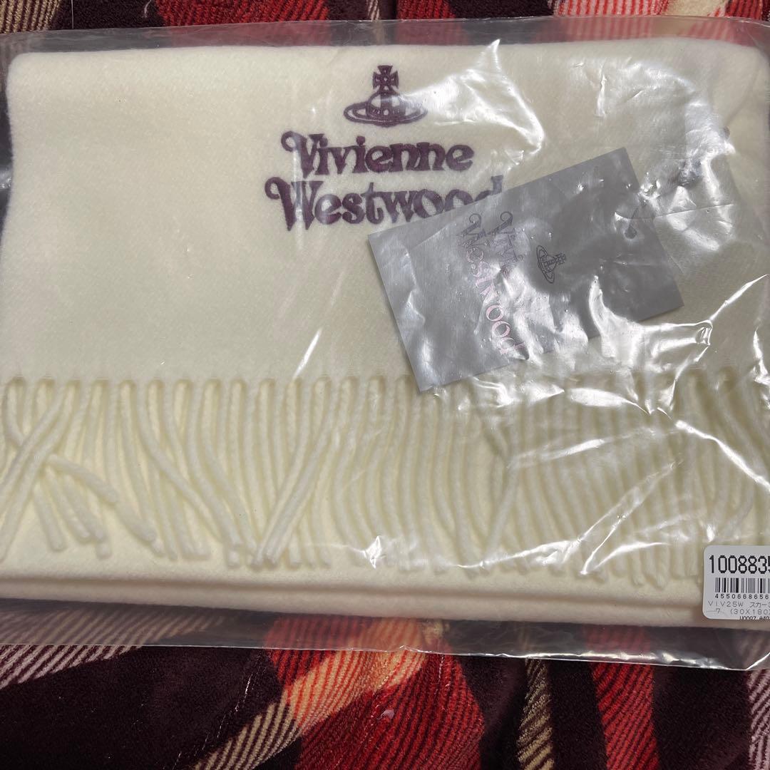 Vivienne Westwood マフラー ホワイト 箱無し