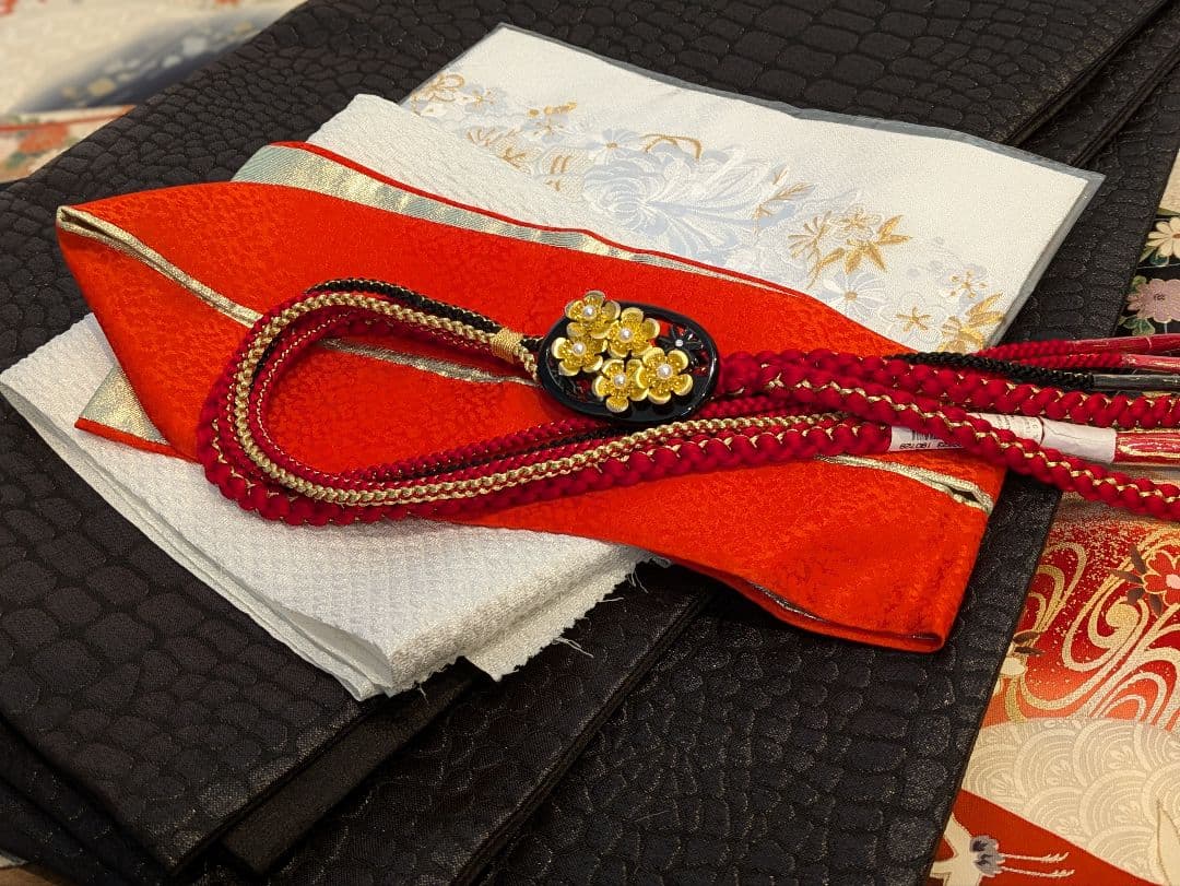 Kyoka様 振袖フルセット 身丈169裄65 豪華振袖 金彩 暈し染め 黒