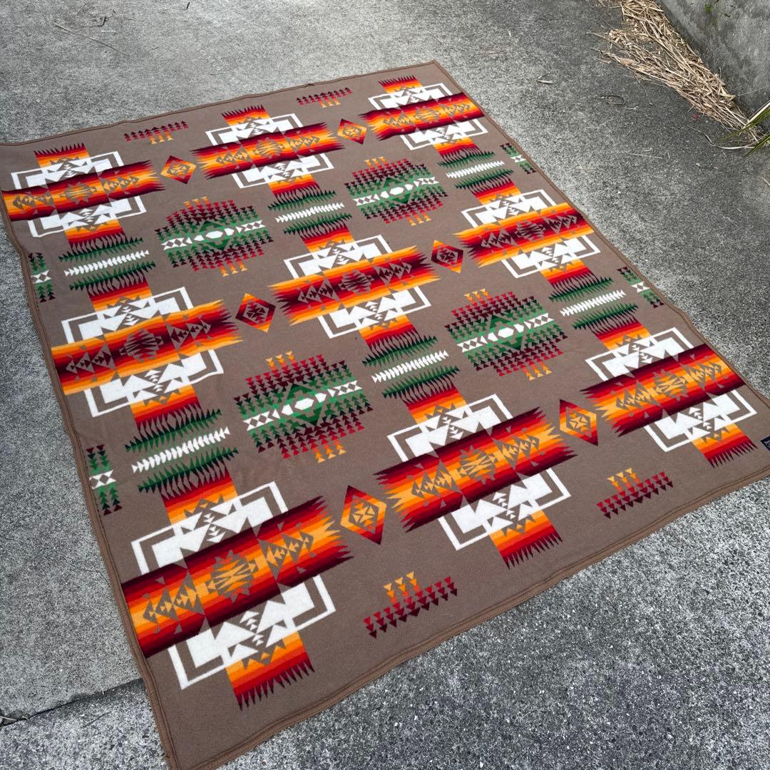 大判　195x166 ペンドルトン　ウール　ブランケット　訳あり　アメリカ製