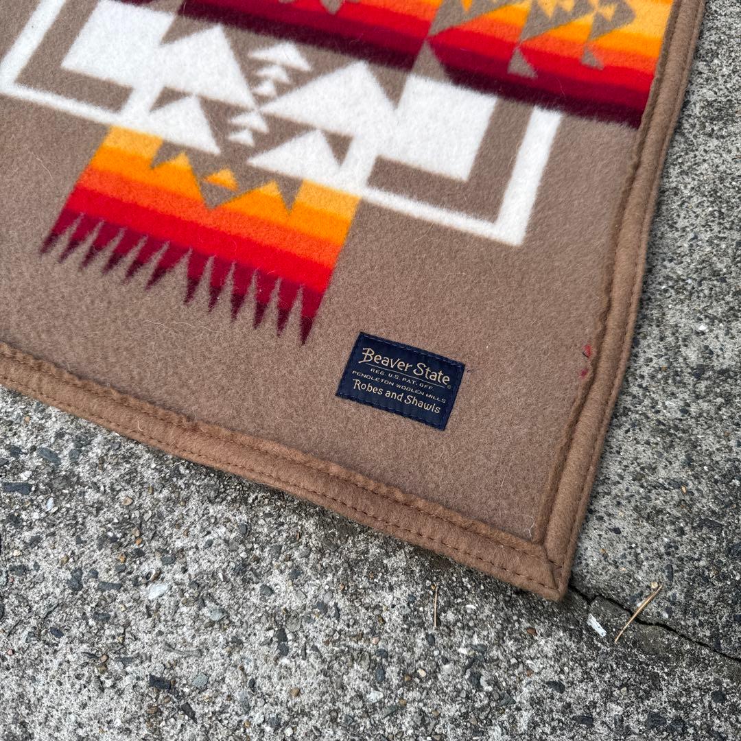 大判　195x166 ペンドルトン　ウール　ブランケット　訳あり　アメリカ製