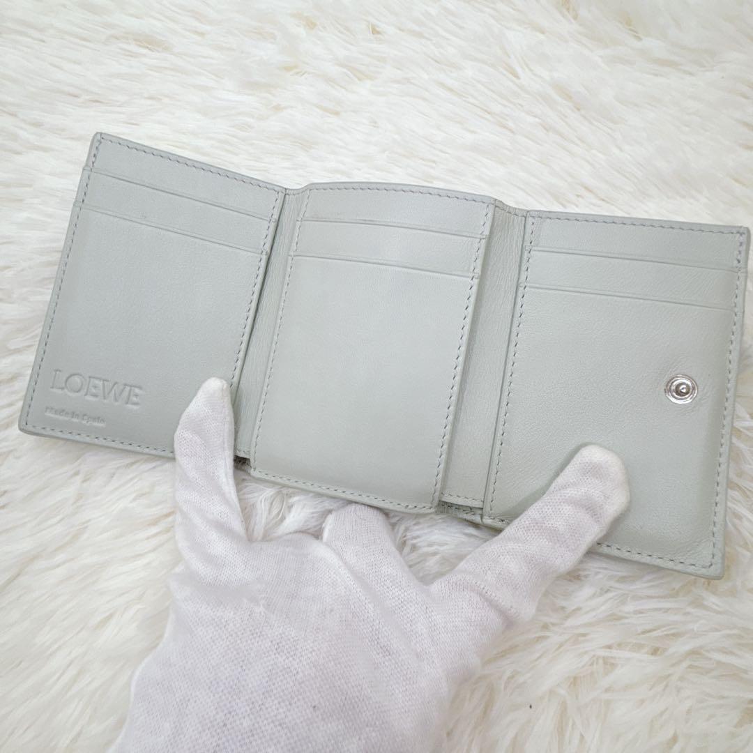 極美品✨LOEWE アナグラム トライフォールド ウォレット 三つ折り財布